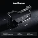 K&F Concept kamera keret, cage, Sony A6000/A6300/A6400 kompatibilis, NATO, ARRI, vakupapucs