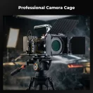 K&F Concept kamera keret, cage, Sony A6000/A6300/A6400 kompatibilis, NATO, ARRI, vakupapucs