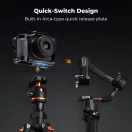 K&F Concept kamera keret, cage, Canon R50V kompatibilis, ARRI, vakupapucs