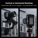 K&F Concept kamera keret, cage, Canon R50V kompatibilis, ARRI, vakupapucs