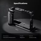 K&F Concept kamera keret, cage, Canon R50V kompatibilis, ARRI, vakupapucs