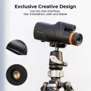K&F Concept 12x50 HD monokulár távcső, BAK4, IP68 vízálló, fekete