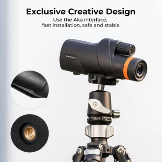   K&F Concept 12x50 HD monokulár távcső, BAK4, IP68 vízálló, fekete