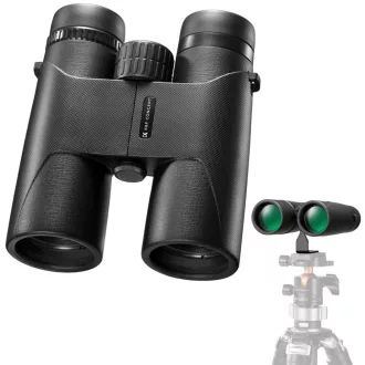   K&F Concept 10x42 HD távcső, BAK4, állvány adapterrel, fekete