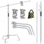 K&F Concept C-Stand állvány, 149cm-330cm, 20kg teherbírás, rozsdamentes acél