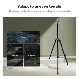  K&F Concept lámpaállvány, 200cm magasság, 3kg teherbírás, alumínum