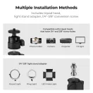 K&F Concept C-Clamp multifunkciós, állítható asztali állvány rendszer, gömbfej, telefontartó adapter