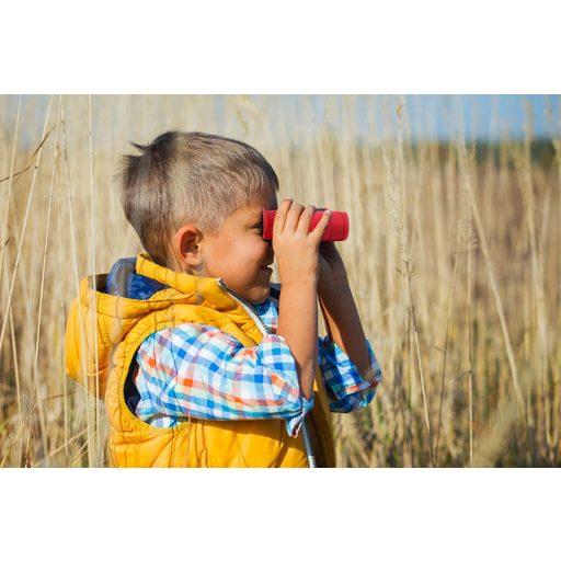 Kodak BCS100 gyerek távcső, 8x21, K9 prizma, gumírozott borítás, piros