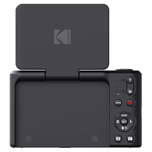 Kodak Pixpro C1 kompakt digitális fényképezőgép, kihajtható kijelző, fekete