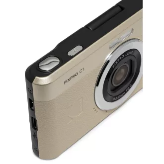   Kodak Pixpro C1 kompakt digitális fényképezőgép, kihajtható kijelző, bézs