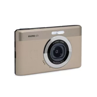   Kodak Pixpro C1 kompakt digitális fényképezőgép, kihajtható kijelző, bézs