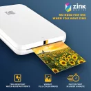 Kodak Step Slim mobilnyomtató, (Android/IOS) Zink 2x3" papírméret, fehér
