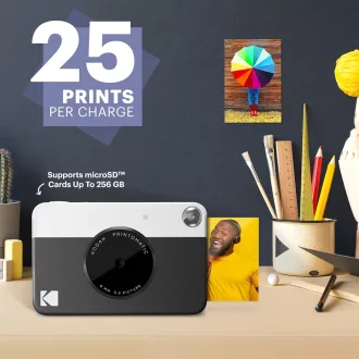   Kodak Printomatic instant fényképezőgép, Zink 2x3" papírméret, fekete