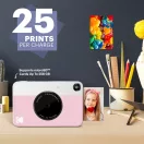 Kodak Printomatic instant fényképezőgép, Zink 2x3" papírméret, rózsaszín