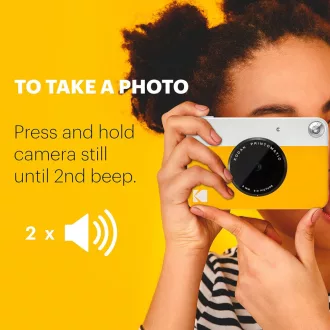   Kodak Printomatic instant fényképezőgép, Zink 2x3" papírméret, sárga