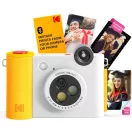 Kodak Smile+ instant fényképezőgép, mobilnyomtató, (Android/IOS) Zink 2x3" papírméret, fehér sárga