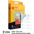 Kodak Zink instant fotópapír, 2x3" papírméret, 20db