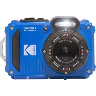   Kodak Pixpro WPZ2 vízálló, porálló, ütésálló digitális fényképezőgép, kék, 2db akku, 16gb micro sd
