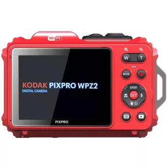   Kodak Pixpro WPZ2 vízálló, porálló, ütésálló digitális fényképezőgép, piros