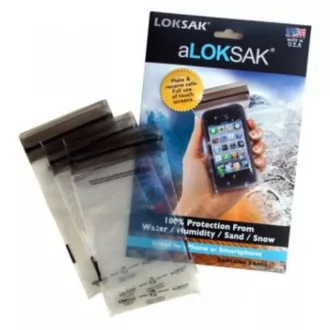   Loksak vízhatlan tasak, 3db-os csomag, 7,6 x 14 cm (okostelefonokhoz)
