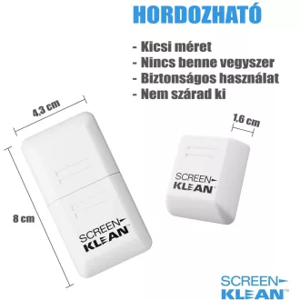   Lenspen Carbonklean ScreenKlean aktívszenes és antibakteriális tablet-,autós kijelzőtisztító,fehér