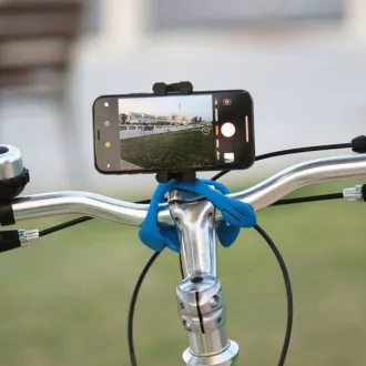   Miggö Splat 3in1 hajlítható lábú miniállvány, telefon és akciókamera adapterrel, kék