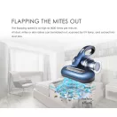 Mamibot vezeték nélküli kézi UV, atkaírtó porszívó, Dust Mite Vacuum Cleaner UVlite 200, kék
