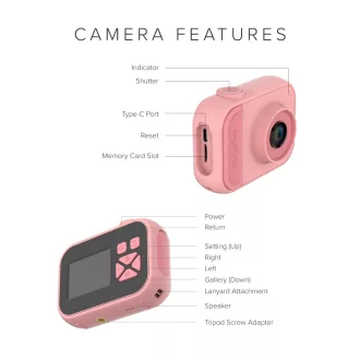 myFirst Camera 10 digitális fényképezőgép, rózsaszín