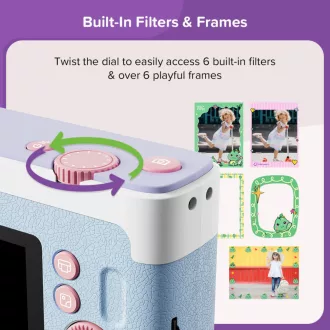   myFirst Insta Lux instant fényképezőgép, mobilnyomtató, 5Mp, Wi-Fi, Cotton Candy Mix, pasztell