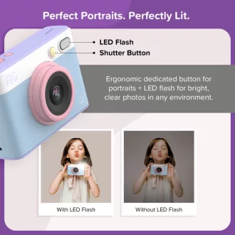   myFirst Insta Lux instant fényképezőgép, mobilnyomtató, 5Mp, Wi-Fi, Cotton Candy Mix, pasztell