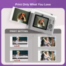 myFirst Insta Lux instant fényképezőgép, mobilnyomtató, 5Mp, Wi-Fi, szürke
