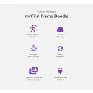 myFirst Frame Doodle 9 digitális képkeret, fehér