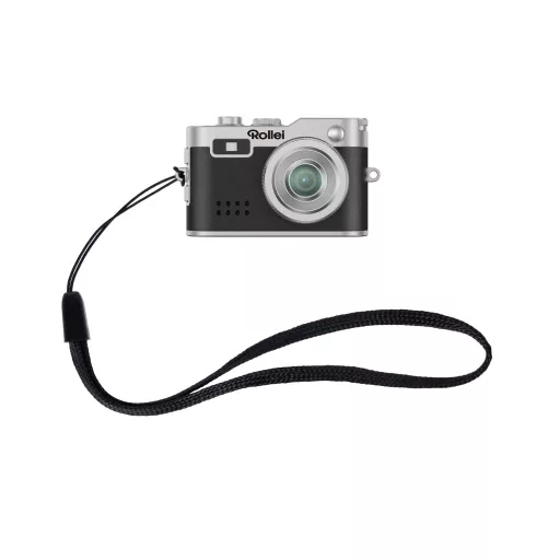 Rollei mini digitális fényképezőgép, kulcstartó, fekete