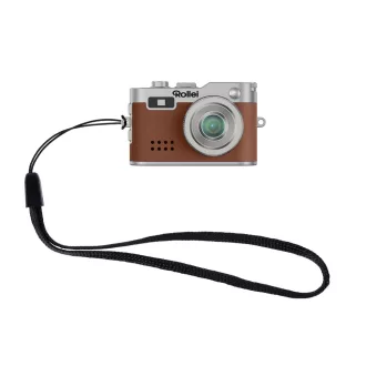 Rollei mini digitális fényképezőgép, kulcstartó, barna
