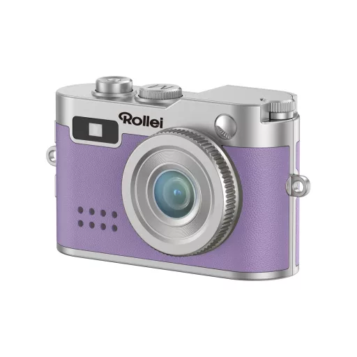 Rollei mini digitális fényképezőgép, kulcstartó, lila