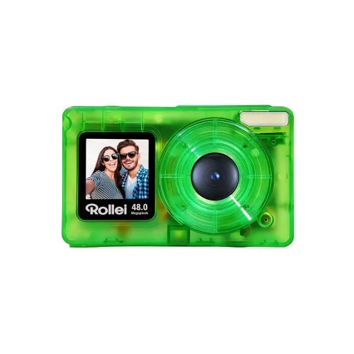 Rollei Compactline Pocket Transparent digitális fényképezőgép, zöld