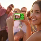 Rollei Compactline Pocket Transparent digitális fényképezőgép, zöld