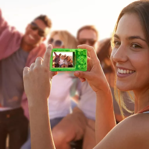 Rollei Compactline Pocket Transparent digitális fényképezőgép, zöld