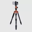 Rollei C5-i állvány + monopod + gömbfej + telefontartó adapter + táska, narancssárga