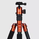 Rollei C5-i állvány + monopod + gömbfej + telefontartó adapter + táska, narancssárga