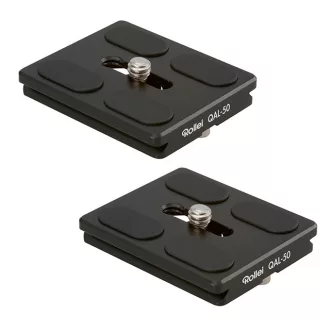   Rollei Fotopro QAL-50 gyorscseretalp (2 db), fekete Arca kompatibilis