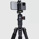 Rollei C5-i állvány + monopod + gömbfej + telefontartó adapter + táska, fekete