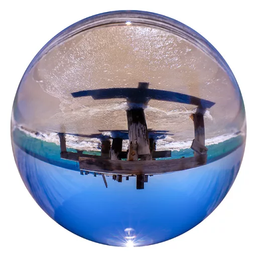 Rollei Lensball Optikai Üveggömb 110 mm, mobilos és normál fotózáshoz