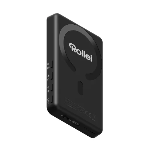 Rollei Easy Creator Selfie Monitor okostelefonhoz, valós idejű előnézettel, MagSafe, fekete