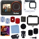 Rollei One Akciókamera, 4K/60fps 12Mp F2.8 170° wifi képstab.,érintő képernyő,első kijelző,vízálló
