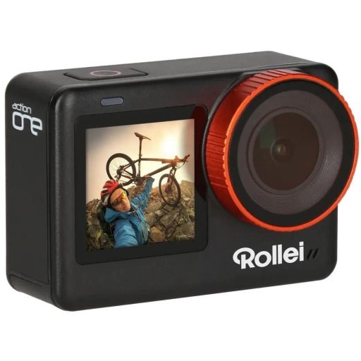 Rollei One Akciókamera, 4K/60fps 12Mp F2.8 170° wifi képstab.,érintő képernyő,első kijelző,vízálló