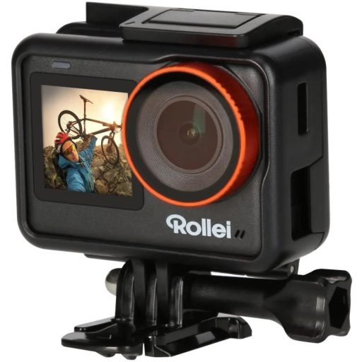 Rollei One Akciókamera, 4K/60fps 12Mp F2.8 170° wifi képstab.,érintő képernyő,első kijelző,vízálló