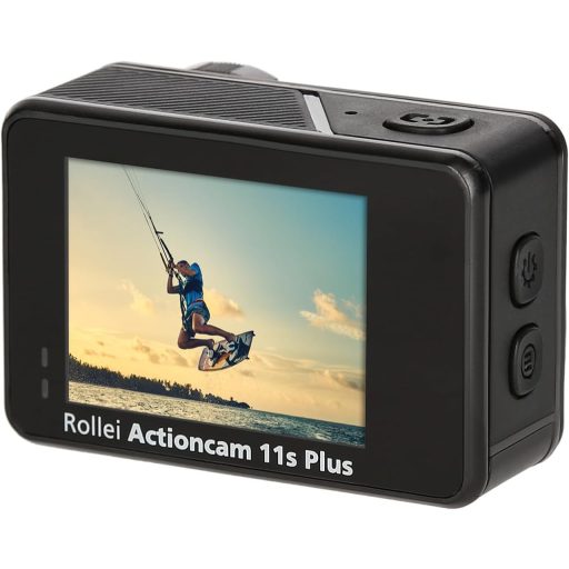 Rollei 11S Plus Akciókamera, 4K/60fps 10Mp F2.8 170° wifi képstabi érintő képernyő 2 kijelző vízálló