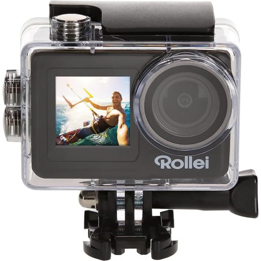 Rollei 11S Plus Akciókamera, 4K/60fps 10Mp F2.8 170° wifi képstabi érintő képernyő 2 kijelző vízálló