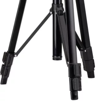   Sunpak 5400DLX állvány 3D fejjel,  telefon és akciókamera adapterrel, fekete